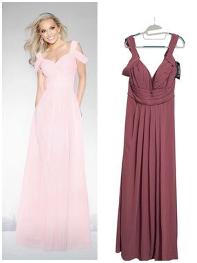 Off the Shoulder Chiffon Bridesmaid Dress, Kanali K